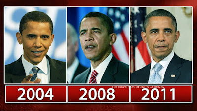 Barack Obama sieht immer älter aus - Vorher Nachher Alterungs Bilder