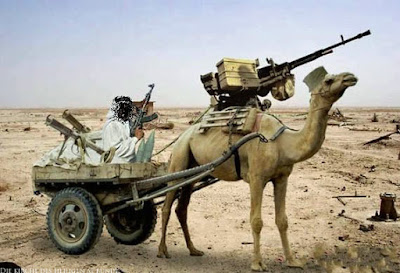 Lustige Soldaten Bilder - Bewaffnetes Kamel - Tierische Geheimwaffen der Armee