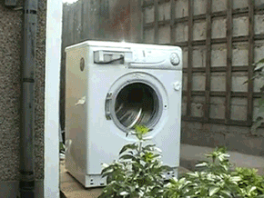 Test - Stein in Waschmaschine packen - Waschmaschine ist kaputt