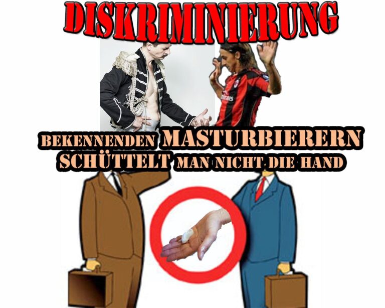 Diskriminierung: Bekennenden Masturbierern schüttelt man nicht die Hände Satirische Schlagzeilen und ironischer Blick auf die Welt | Die Kirche des heiligen Al Bundy 14. September 2020 4