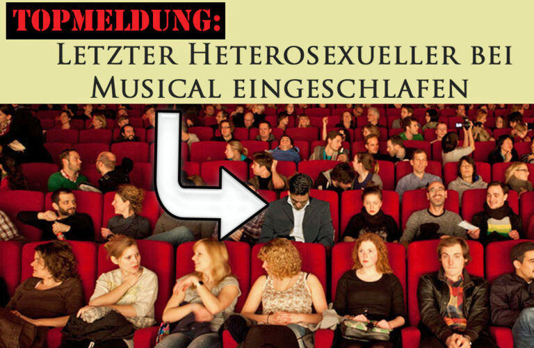 Topmeldung: Letzter Heterosexueller bei Musical eingeschlafen Musik | Die Kirche des heiligen Al Bundy 6. Mai 2020 1