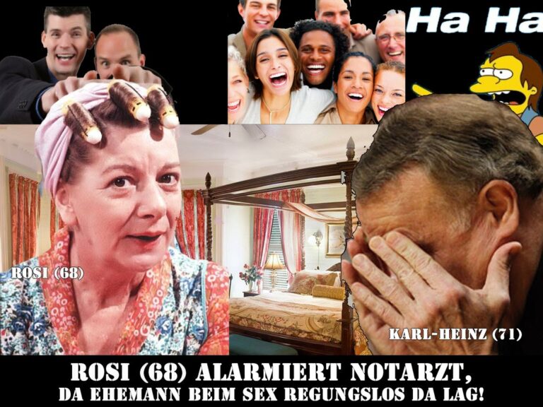 Rosi (68) alarmiert Notarzt, da Ehemann beim Sex nur regungslos da lag! Satirische Schlagzeilen und ironischer Blick auf die Welt | Die Kirche des heiligen Al Bundy 23. November 2020 3