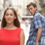 Distracted Boyfriend-Meme Luma Dream Machine Gif animiert